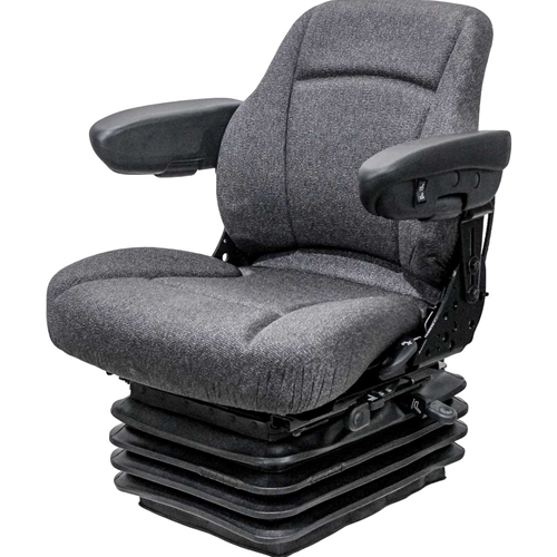 Tractor Seat Air Seat Tractor Seat Construction Machine Seat Driver's Seat  Air Suspension with Armrests Compressor 12 V